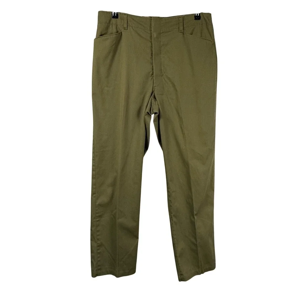 Boy Scouts of America 60s Uniform Blank Shirt & Pants Khaki Cotton‎ Poly Mens M